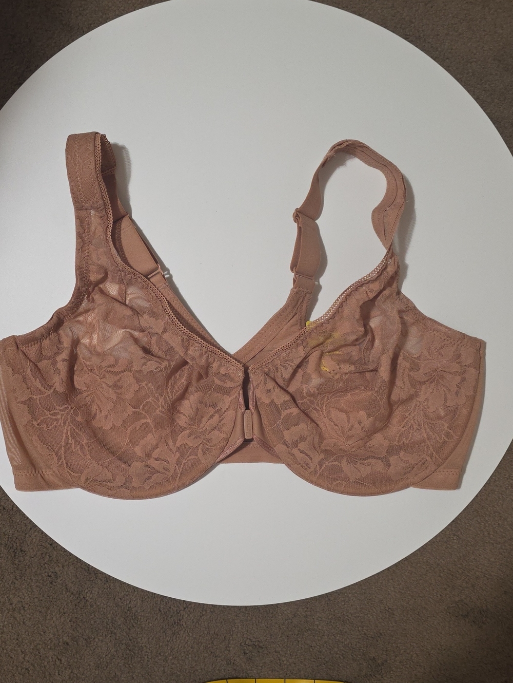 Glamorise Lace Full Coverage Nude/Tan Bra